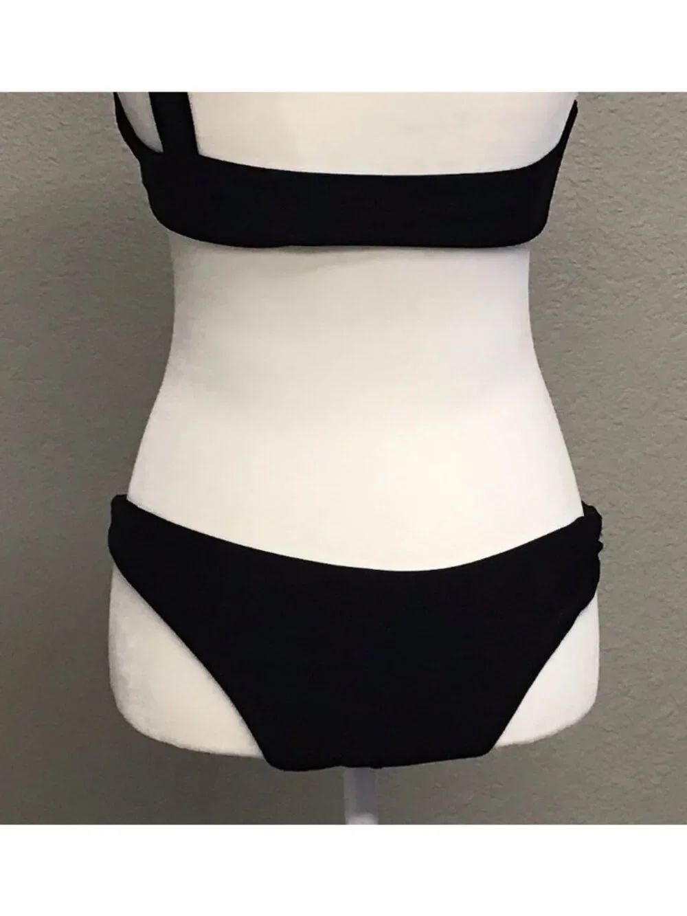 Revolve Camila Coelho Patricia Bikini Top Bottoms Black Gold Ring Size Large